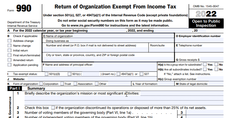 What is Form 990
