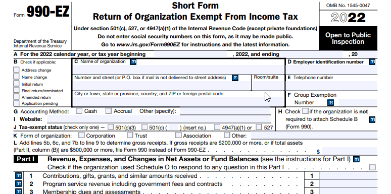 What is Form 990-EZ